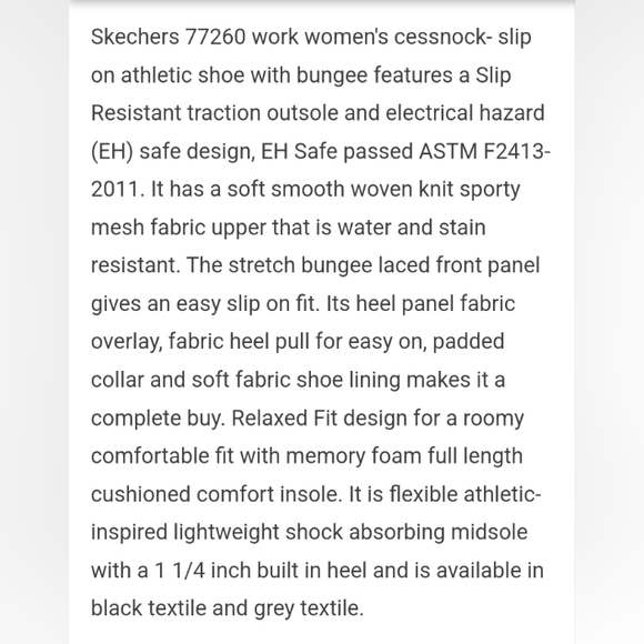 Skechers Slip Resistant Work Sneakers - Picture 13 of 16